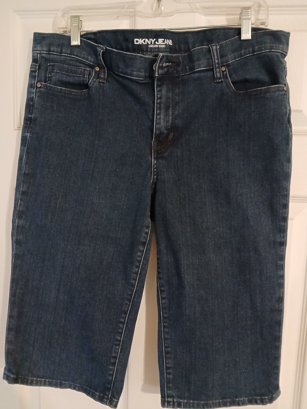DKNY Straight Leg Dark Blue Denim Jeans